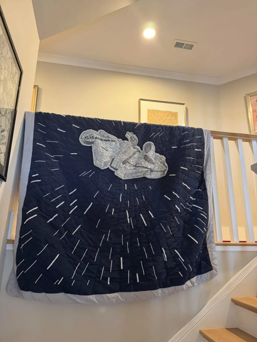 Pottery Barn Kids Star Wars Quilt Millennium Falcon Twin